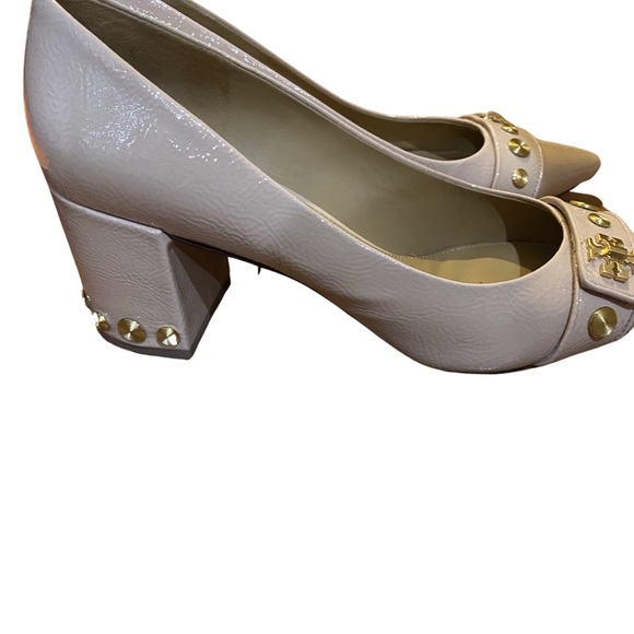 Tory Burch Nude women size 10 Kira studded pointy toe pumps - Picture 4 of 10